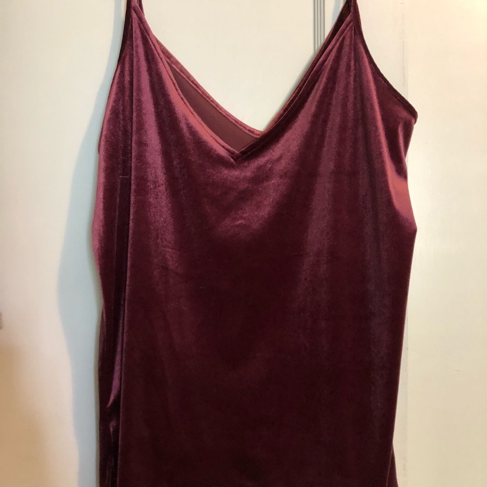 Velvet like tank top